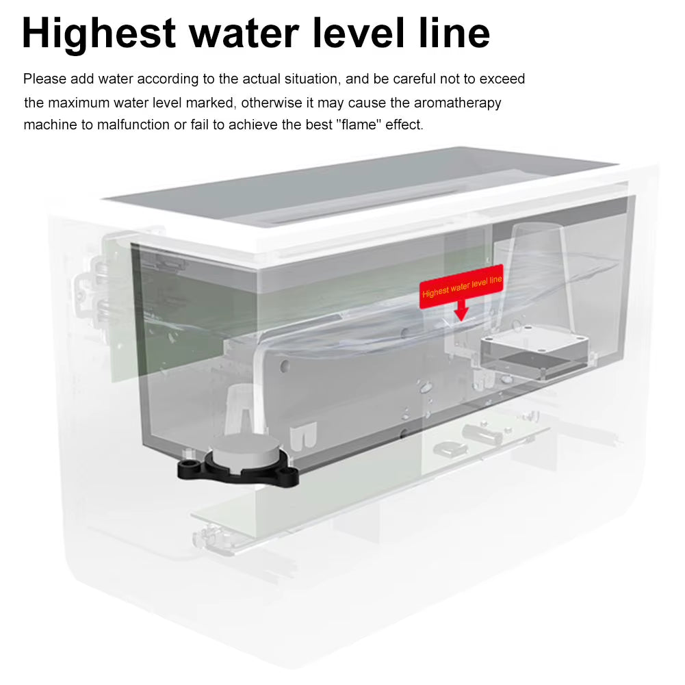 White Noise Sound Machine Flame Air Diffuser Humidifier with BT Speaker & Night Light Aroma Diffuser for Babies Kids and Adults